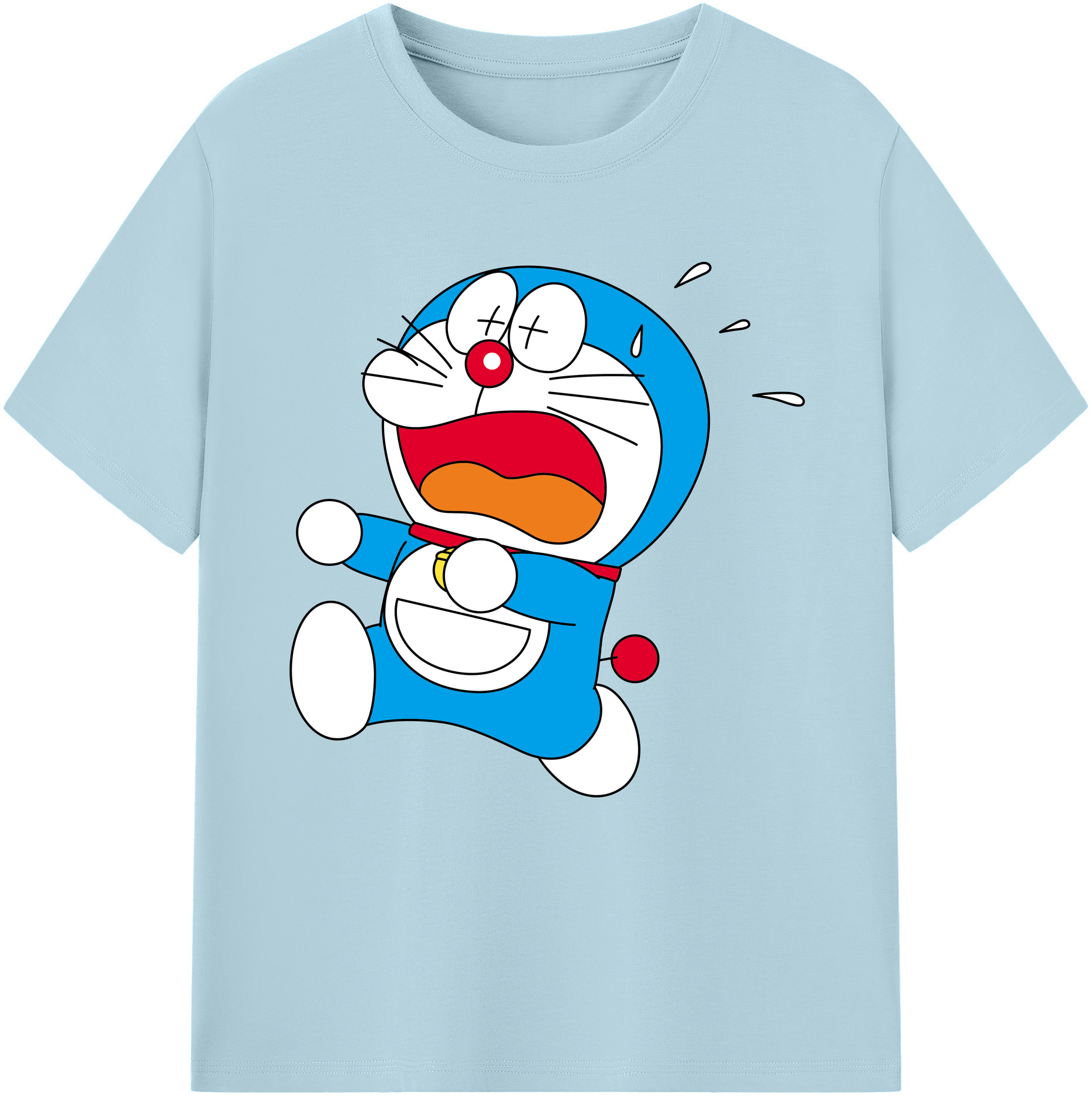 （画像用） ドラえもん Doraemon 綿100％半袖Tシャツ（フロントプリント）